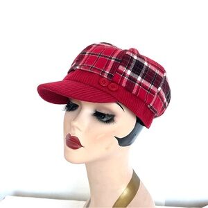 EMPIRE FASHION Women’s Plaid Applejack Cap Newsboy Hat